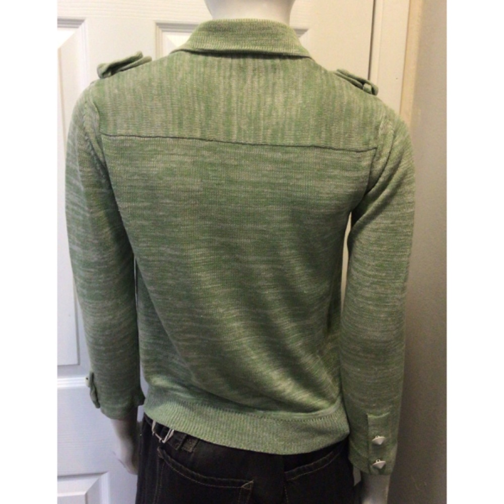 Phillip Lim 3.1 Green Sweater Blazer Jacket Size Small View 3